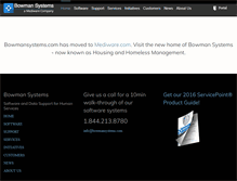 Tablet Screenshot of bowmansystems.com